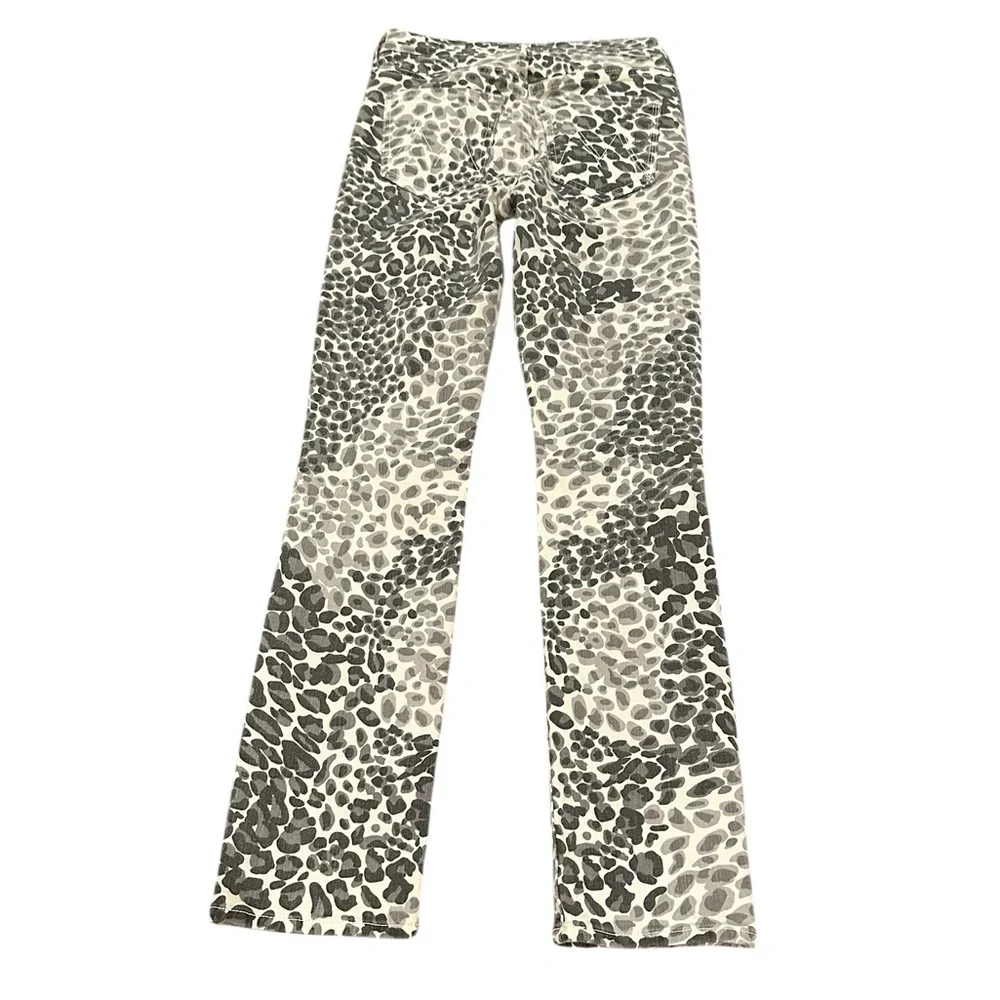 MOTHER DENIM Mid-Rise Dazzler Shadow Leopard Ankle Jean Size 24